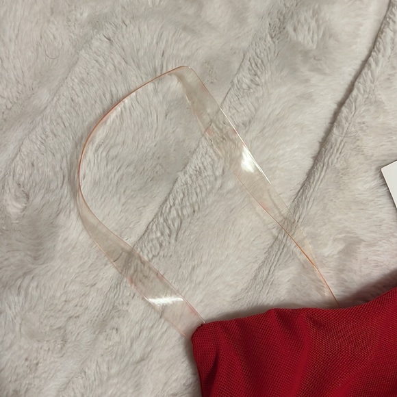 RUCHED RED SKIRT & TOP - Picture 6 of 8